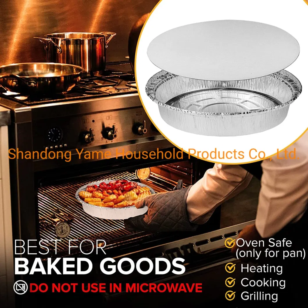 Disposable Aluminum Foil Pan Food Containers BBQ Pan Pizza Pan